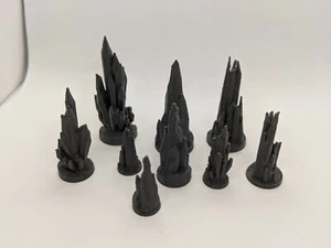 Ice Crystals Pack Set 28mm 1:56 Wargames Tabletop Model Scatter Scenery Terrain - Picture 1 of 9