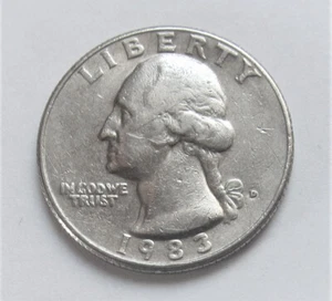 1983 D US Washington Quarter 75 % copper & 25 % nickel - combined shipping - Picture 1 of 2