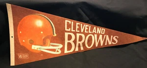 Casco vintage NFL Cleveland Browns años 80 28" tamaño completo banderín D20 - Imagen 1 de 2