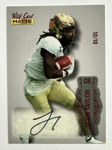🔥🌲2022 Wild Card Matte Autograph 10/10 Ja'Sir Taylor MB-A - Picture 1 of 3