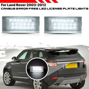 For 2003-2012 Land Rover Range 2x LED New Rear License Plate Lights Lamps White - Picture 1 of 7