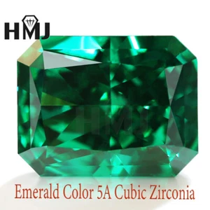 Emerald Radiant High Quality Carbon Diamond Loose Cubic Zirconia AAAAA CZ Stone - Picture 1 of 9