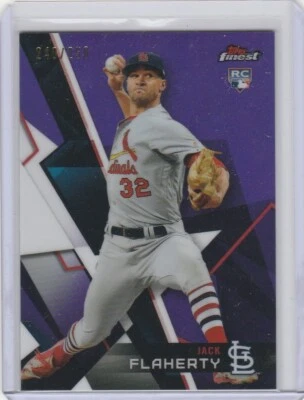 2018 Topps Finest #14 JACK FLAHERTY RC Purple Refractor /250 St. Louis Cardinals - Image 1 of 2