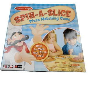 Melissa And Doug Spin A Slice Pizza Gioco di Abbinamento RARO - Foto 1 di 12