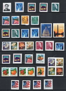 US 2001 NH DEFINITIVE REGULAR YEAR SET 40 Stamps shown below - Free USA Shipping - Picture 1 of 1