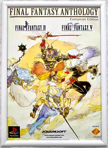 Final Fantasy Anthology: IV / V RARE PS1 42cm x 59cm Werbeposter - Bild 1 von 1