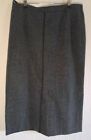 FISSER Coordinates Ladies Tailored Midi Skirt Slits Front&Back Size 20 Lined