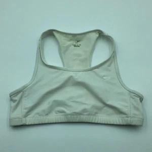 Nike Swoosh White Wireless Sports Bra Womens Dri-Fit Large 12-14 - Picture 1 of 4