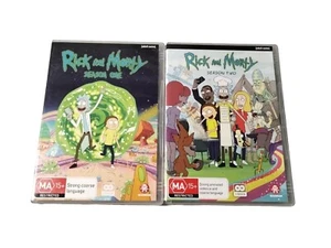 Rick and Morty Season 1 + 2 Adult Swim Comedy DVD R4 VGC Free Postage - Picture 1 of 6