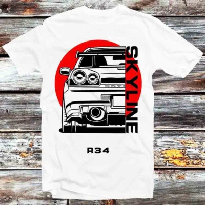 Camiseta Nissan Skyline GTR R34 JDM Coche Edición Limitada B852 Foto 1 de 2