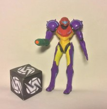 World Of Nintendo Metroid Jakks Gravity Suit Samus Figure Deboxed