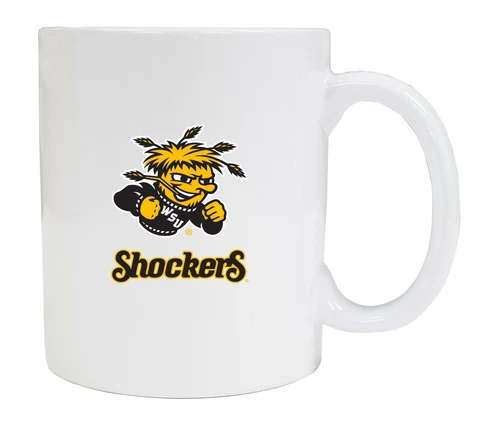Wichita State Shockers Coffee Mug-NCAA White Ceramic Mug Set 2 Pack Cover