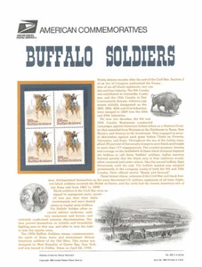 #436 29c Buffalo Soldiers Stamp #2818 USPS Commemorative Stamp Panel - Picture 1 of 1