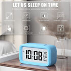 Battery Operated LED Temperature Snooze Display Digital Alarm Clock Snooze Date