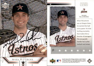 Mark McLemore Signed 2002 Upper Deck PP #42 Card Houston Astros Auto AU