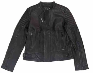 New Diesel Vintage Leather Jacket Womens With Tags Size Xs RARE FIND - Picture 1 of 7
