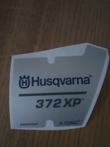 Autocollant autocollant original Husqvarna OEM 372 XP x-torq neuf 537230212 - Photo 1/3