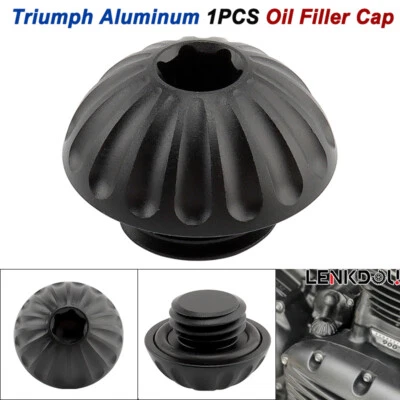 Aluminium CNC Motorcycle Engine Oil Cap For Triumph Thruxton Scrambler America - Image 1 of 4