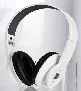 Happybird New LCD Stereo Wireless Headphone with FM/MP3/Reacharge battery(white) - Picture 1 of 4