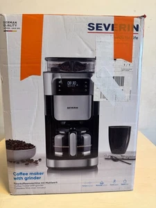 Severin KA 4813 Kaffeemaschine mit Mahlwerk LED-Display Timer Edelstahl Gebrauch - Bild 1 von 13