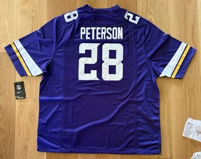 Camiseta Nike Minnesota Vikings On Field Adrian Peterson XXL bordada en la NFL Foto 1 de 4