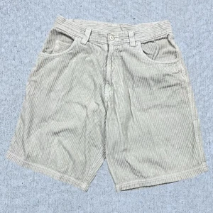 Pantalones Cortos de Pana Vintage Años 90 Y2k Burnside Sueltos Patinador Beige Para Hombre Medida 32 - Imagen 1 de 5