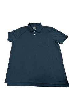 St. John’s Bay Poloshirt schwarz Herren Large Quick-Dri pflegeleicht - Bild 1 von 3