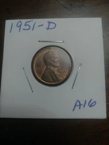 1951 d wheat penny IBERTY - Picture 1 of 11