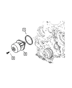 Genuine Mopar Water Pump To Front Cover Seal 4429698 - Picture 1 of 1