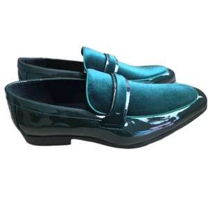 Stacy Adams Spratley Moc Toe Saddle Slip On Green Men’s Size 15M - Picture 1 of 10