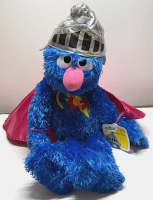 2016 GUND Super Grover Fuzzy Plush 4034188 Stuffed Animal 17" - Image 1 of 4