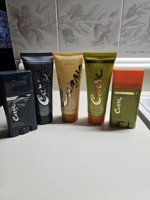 Liz Claiborne Curve para Hombre Lote De 5 Artículos.2 Palos Deodrant Y 3 Aftershave Foto 1 de 4