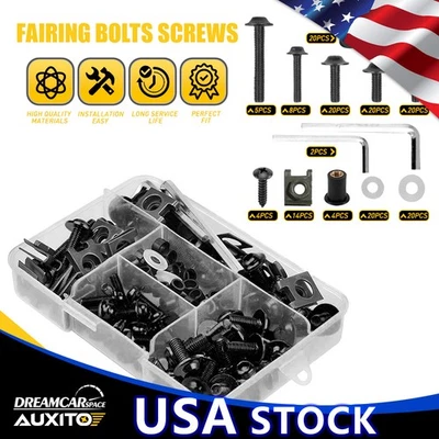 Complete Fairing Bolt Kits For Fits Kawasaki Ninja Bodywork Screws Fasteners USA - Image 1 of 4
