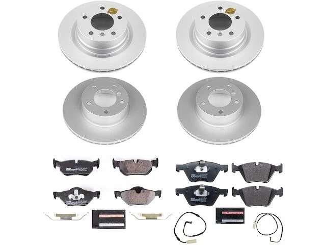 Комплект переднего и заднего тормозных колодок и ротора для 2008-2010 BMW 128i 2009 JZ127SR - Изображение 1 из 1