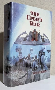 David Brin = THE UPLIFT WAR = hardcover 1st/1st = Phantasia Press 1987 mylar - Picture 1 of 9