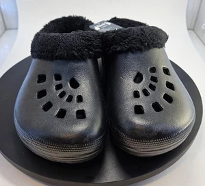 Zuecos forrados de vellón negros HOUNDS PARA HOMBRE, talla M 10/11, nuevos con etiquetas, ligeros, cómodos - Imagen 1 de 8