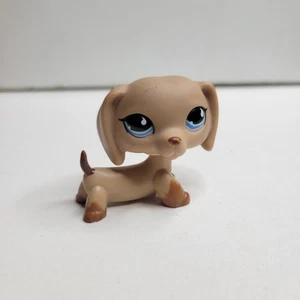#518 LITTLEST PET SHOP LPS Dackel Hund blaue Augen braun - Bild 1 von 5