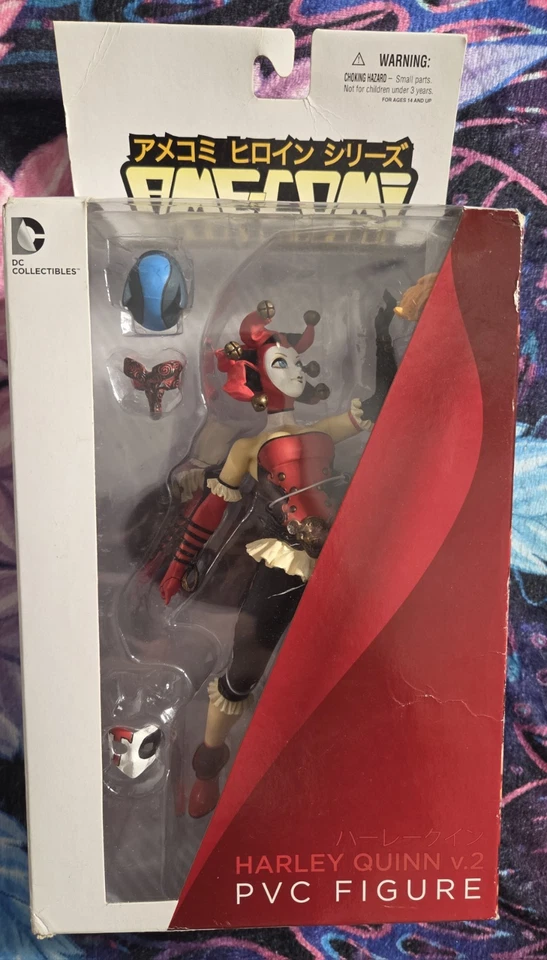 Harley Quinn de la serie Ame-Comi Heroine de DC Collectibles - Nueva caja de daños Foto 1 de 4