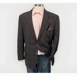 Peter Millar Ermenegildo Zegna Heritage Blazer Mens 46R Plaid Sport Coat Jacket - Picture 1 of 16
