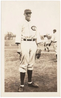 1930 HOF George Kelly Cubs Auto Signed Original Vintage Type 1 Snapshot Photo - Image 1 of 3