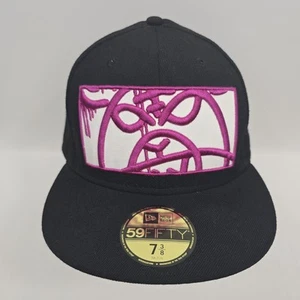 Mishka New Era 59fifty Limited Edition Fitted Pink Hat Cap 7 3/8 RARE - Bild 1 von 18