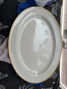 Gold Marked Lenox WINDSOR Pattern M161 19 x 14 Large OVAL PLATTER - Picture 1 of 13