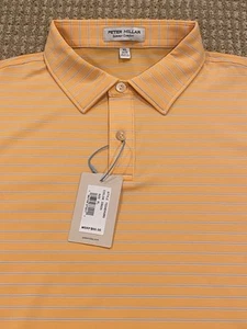 Peter Millar Youth XL (13/14) Summer Comfort Drum Performance Polo NWT Orange - Picture 1 of 4