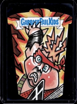 2023 Topps Garbage Pail Kids Soviet Artist Sketch Adam Bomb Auto #1/1 - Image 1 of 2