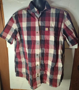 Camicia Carhartt in flanella manica corta vestibilità rilassata taglia XL - Foto 1 di 4