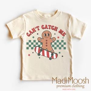 Can't Catch Me Gingerbread Man Christmas Shirt - Christmas Tee - Picture 1 of 6