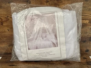 Mystère Exotic Bed Canopy White Mesh Net Twin to King Size Bed - Good Condition - Foto 1 di 6