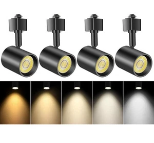 4 Pack 5-Color LED Track Lighting Heads H Type Track Light Heads Dimmable - Picture 1 of 7