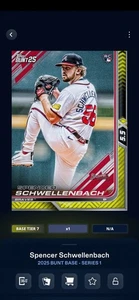 ⚡Topps Bunt DIGITAL Spencer Schwellenbach lightning yellow⚡ 5.5 multiplyer - Picture 1 of 2