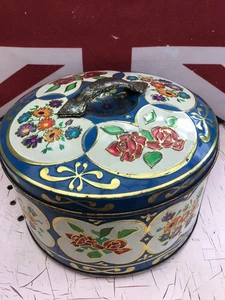 Vintage Fox’s Floral Empty Biscuit Tin - Picture 1 of 5